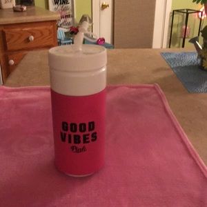 This is a brand new water bottle by, Pink!